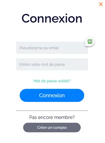 Connexion des membres du BIG CLASH CASINO