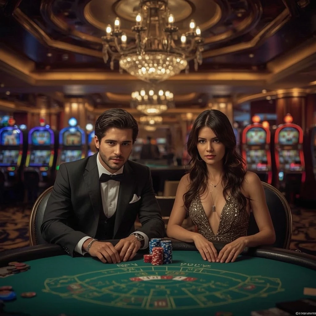 Deux joueurs de poker dans un BIG CLASH CASINO